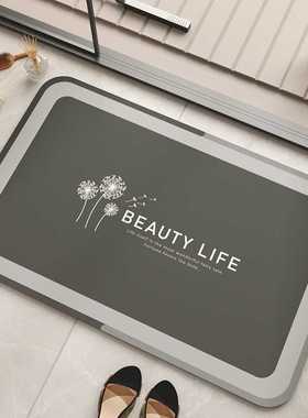 Cdiscount易防滑垫吸水浴室家用脚垫泥地打理卫生间门口简约速干