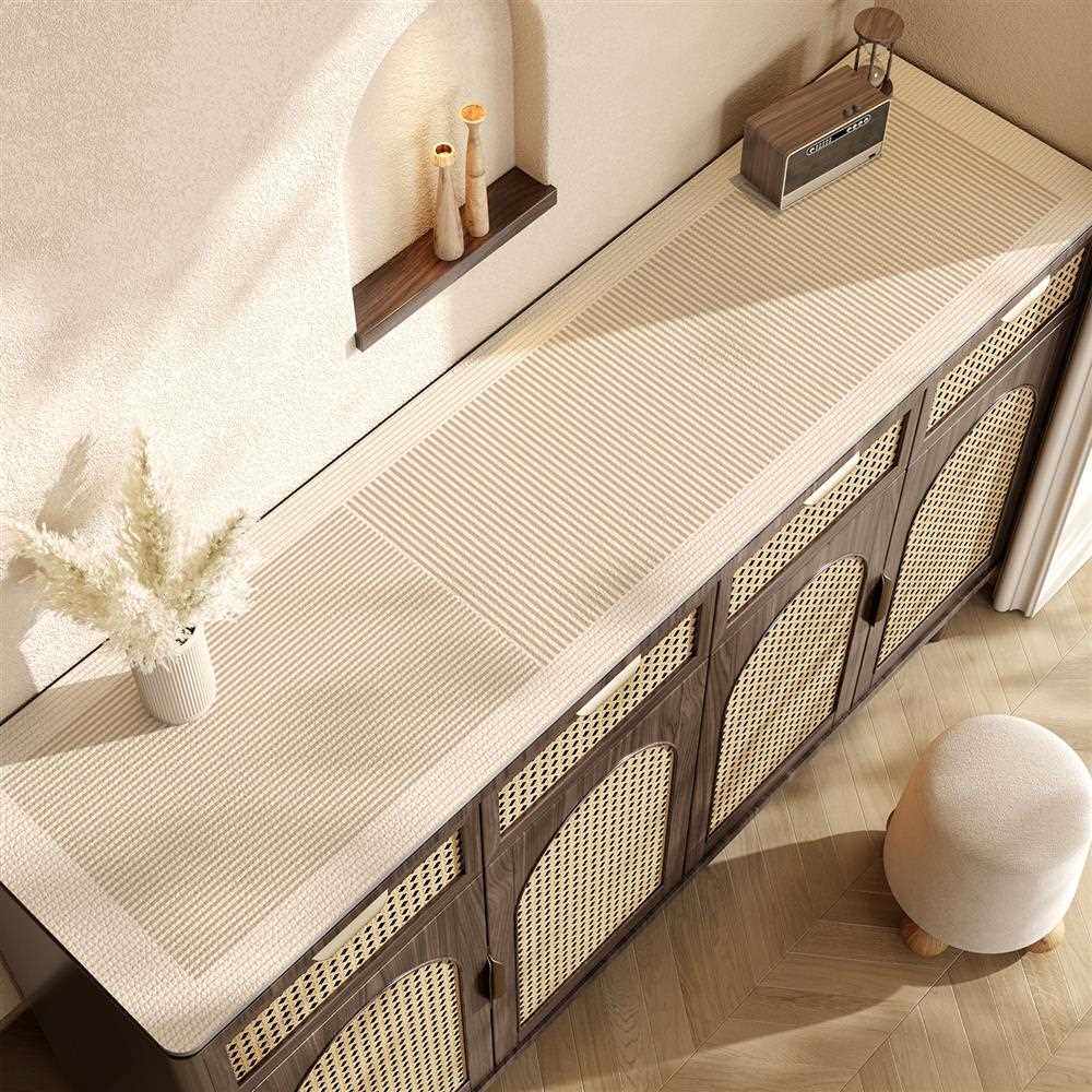 Reverb垫防烫免洗边长条侘入户玄关保护寂风餐防油柜桌垫电视柜垫