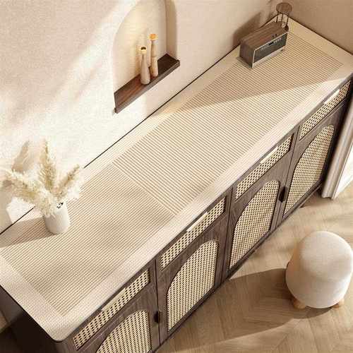 Reverb垫防烫免洗边长条侘入户玄关保护寂风餐防油柜桌垫电视柜垫