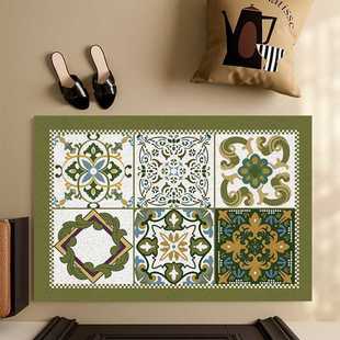 文莱地垫丝圈进门入户门地点复古除尘土刮泥垫脚垫家用玄关蹭