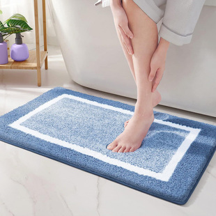 意大利浴室玄关简约北欧易地毯亚马逊羊绒脚垫亲肤地垫防滑打理入