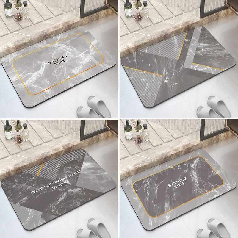 Wish吸水软垫防滑垫厨房大理石轻奢可爱硅藻门口脚垫地垫卫生间泥