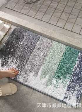 Cdiscount家用防滑北欧吸水加厚地垫垫垫脚简约浴室进门地毯厕所