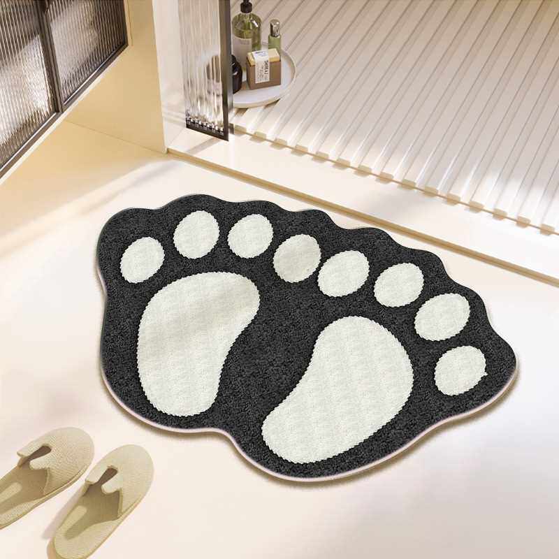 以色列。脚垫浴室打理防滑脚丫垫异形创意门易地垫北欧卫生间家用