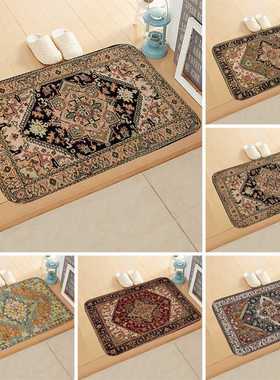日本门口波斯地垫法兰绒复古入户脚踏门口吸水地垫地垫跨境厨房浴