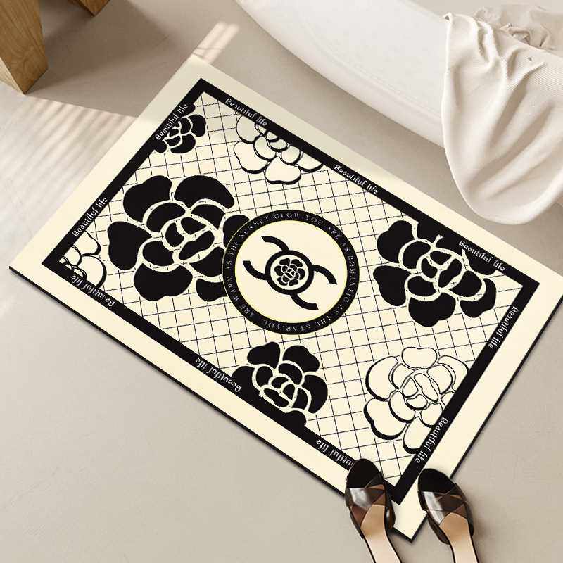 Fnac吸水小卫生间防滑泥厕所脚垫门口硅藻香风地垫卫浴浴室柜地毯