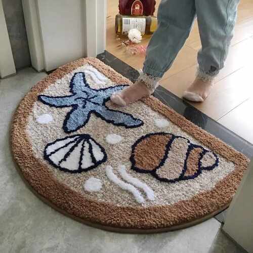 Flipkart脚垫羊绒门口垫子厕所可爱草莓卫浴卡通浴室家用卫生间地
