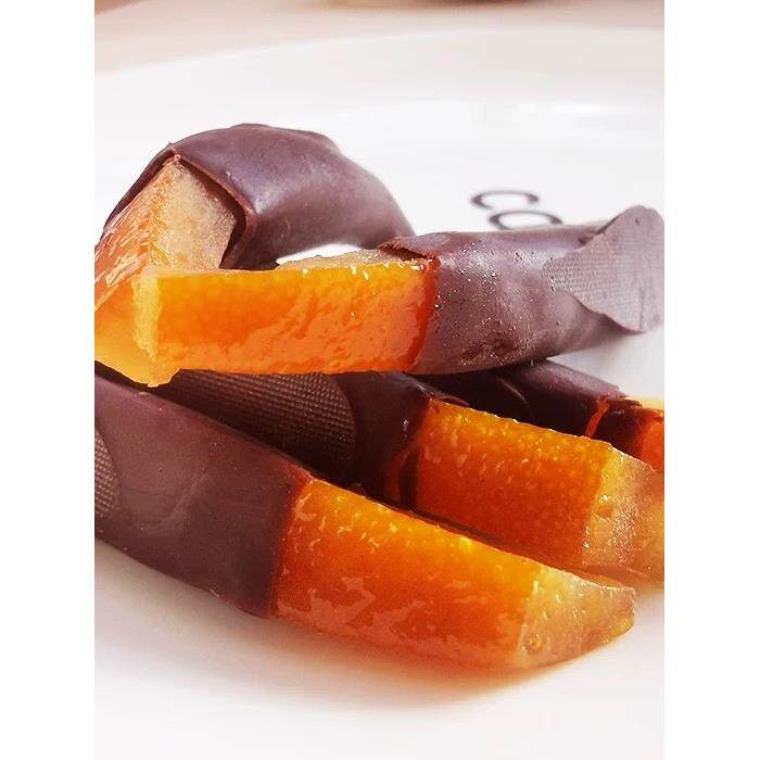 比利时原材黑巧克力橙皮条酸橘条柠檬皮条清爽滋润浓（代可可脂）