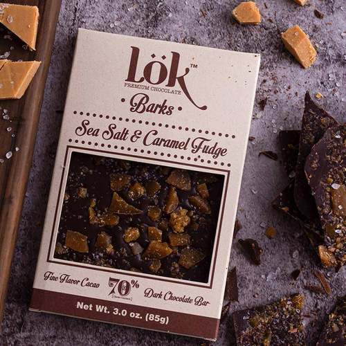 哥伦比亚海盐焦糖巧克力LOK 70%可可脂高档礼物生日情人节首选