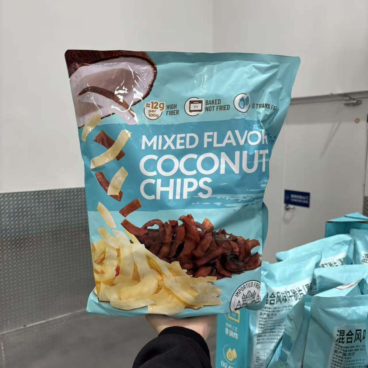 山姆代购混合风味椰子脆片(果脯类)泰国进口400g简单休闲零食