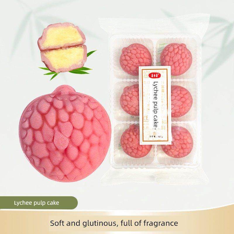 荔枝脆皮王梅抹茶致敬柚子绿豆饼潮汕特色创意镀酥点心点心点心点