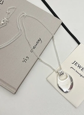 ins日韩博主ver同款马鞍包长款项链女小众冷淡风毛衣链百搭配饰