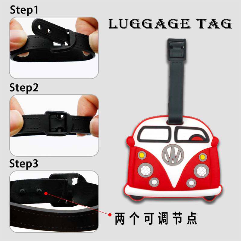 拉杆箱背包登机挂牌吊牌卡通行李牌 PVC软胶旅行箱行李牌创意礼品