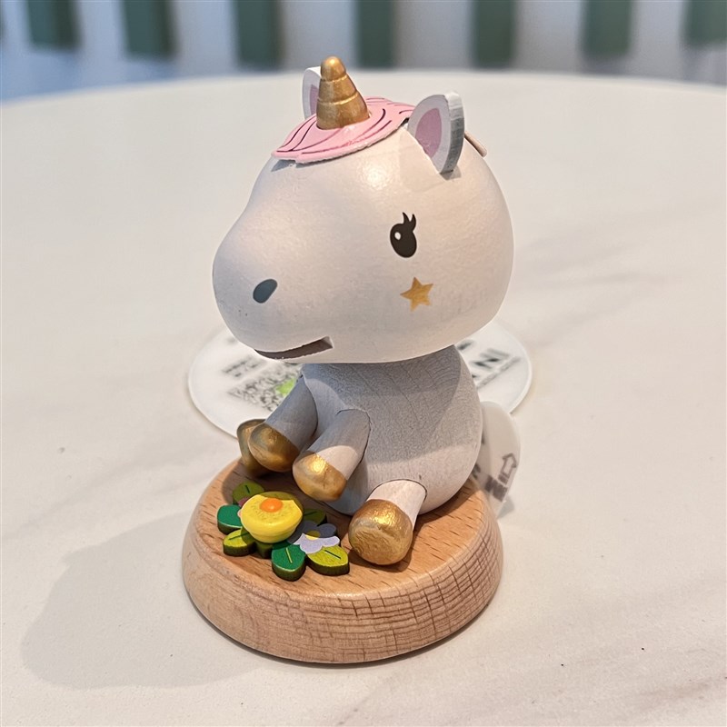 森活木质有d趣车载摇头摆件中控台汽车内饰饰品实木弹簧恐龙耶诞