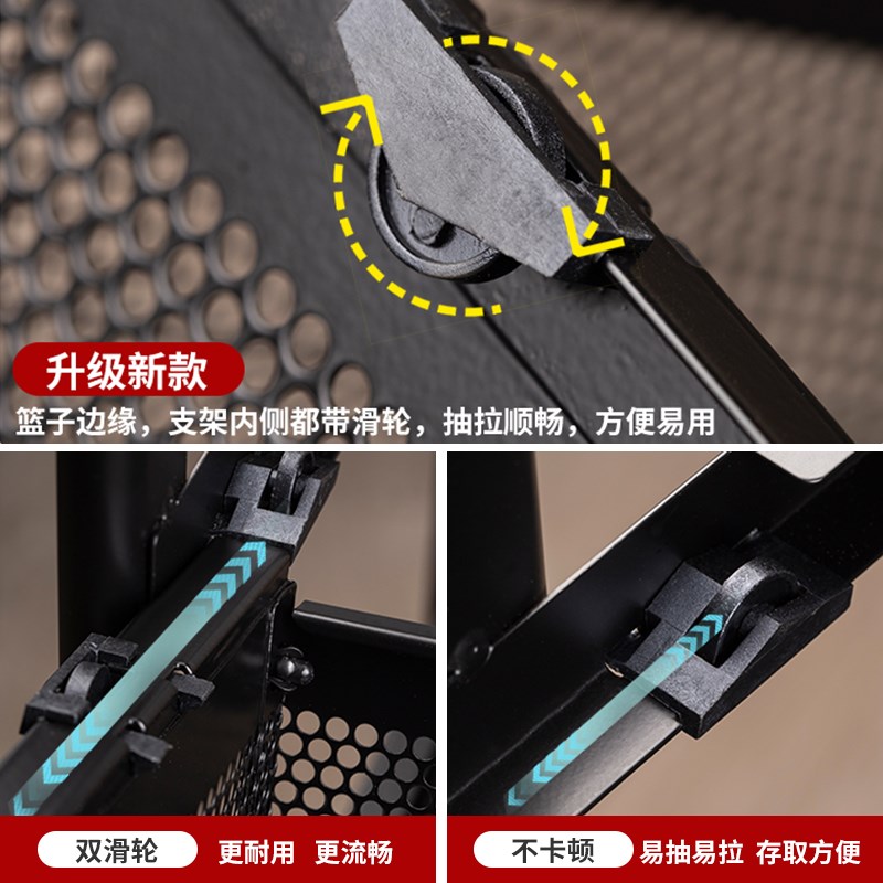 厨房置物架落地多层抽屉式蔬菜收纳架夹缝M窄小放水果菜篮子储物