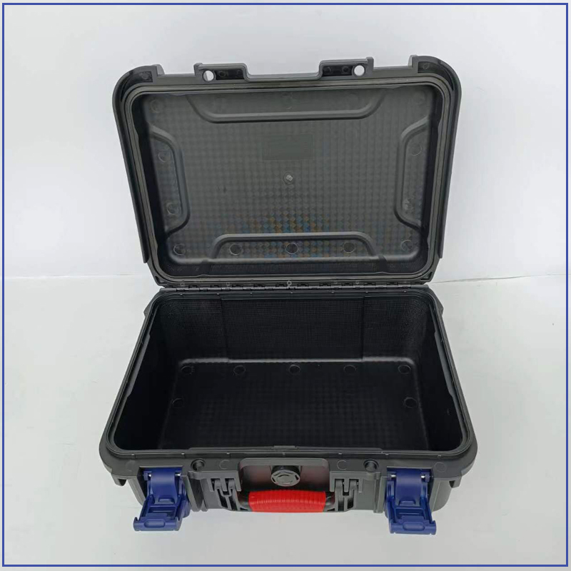 新款黑色手提塑料工具箱 s五金工具收纳箱 电子产品防护箱 pp配件