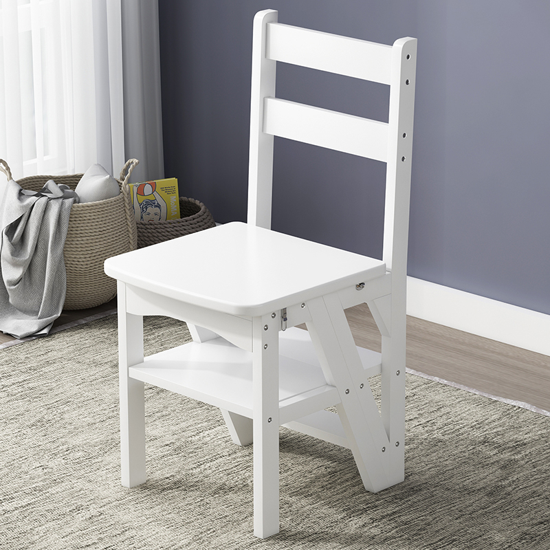 折叠梯凳家用实木多功能二三步登高梯子台K阶脚踏凳子两用儿童梯