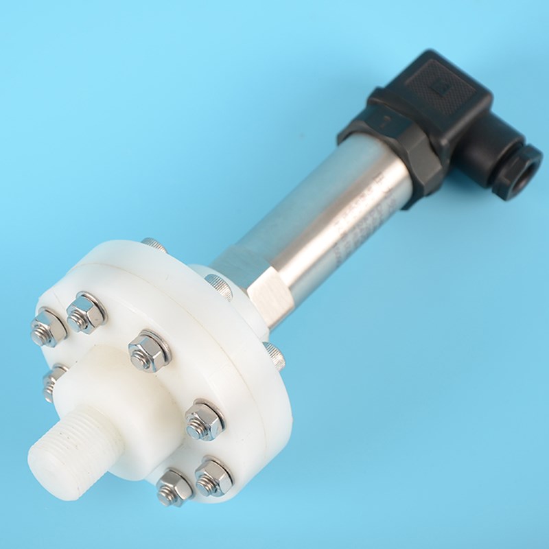 小巧四氟防腐压力变送器浓酸碱腐蚀性压力变送器 防腐.压力传感器