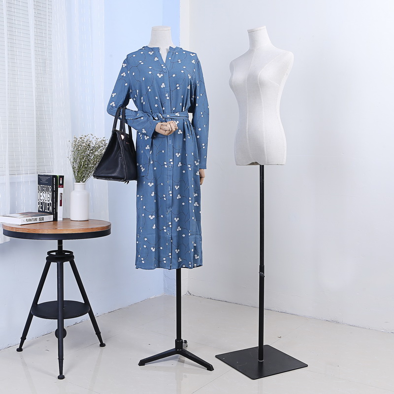 服装店半身模特道具女模特橱x窗展示拍摄模特架婚纱人体铁艺底座