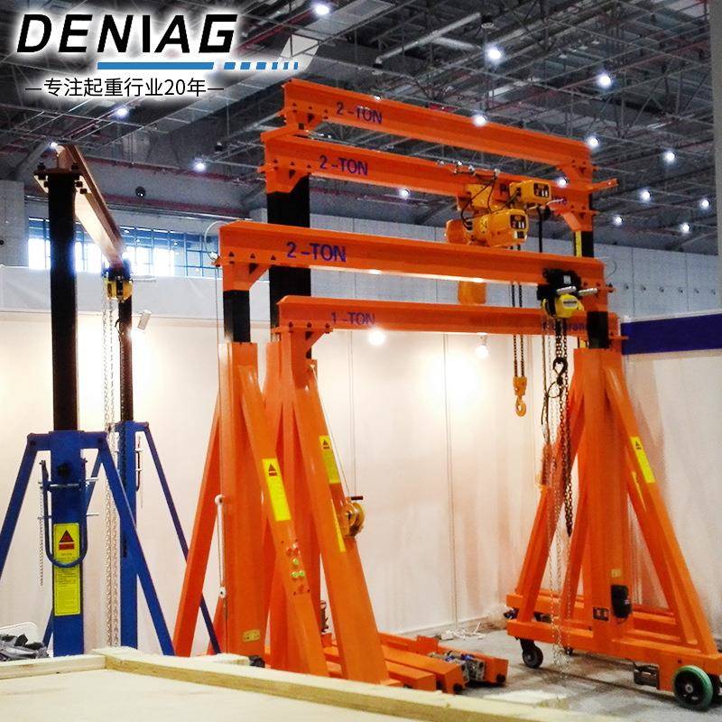 低价出售龙门架移动式龙门吊轻型手推门式起重机可升降龙门架