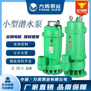 市场型小型污泵家用潜污泵潜水排污泵污水提升泵220V人民污水泵