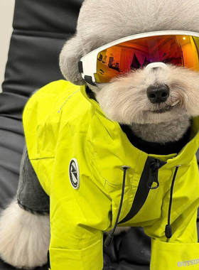 狗狗衣服冬装2025新款小型犬防水冲锋衣雪纳瑞比熊泰迪宠物雨衣