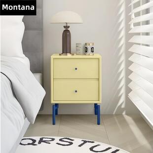 Montana 丹麦多巴胺床头柜现代简约儿童卧室收纳柜床边柜实木家俱
