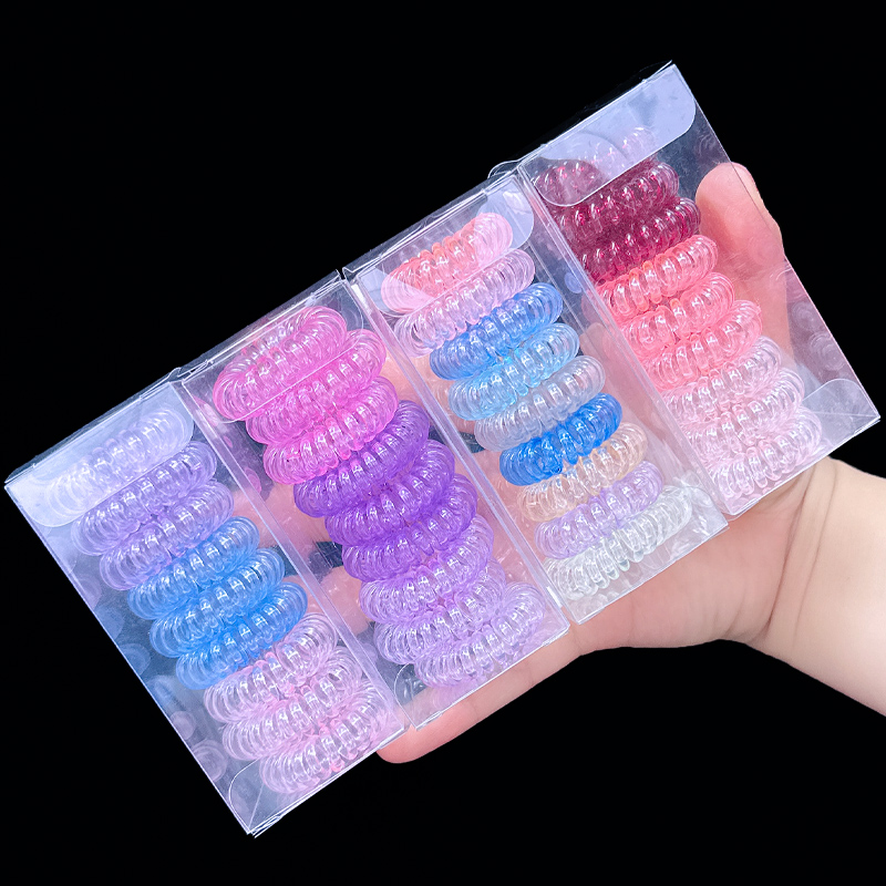 儿童新款电话线发圈不伤发头绳