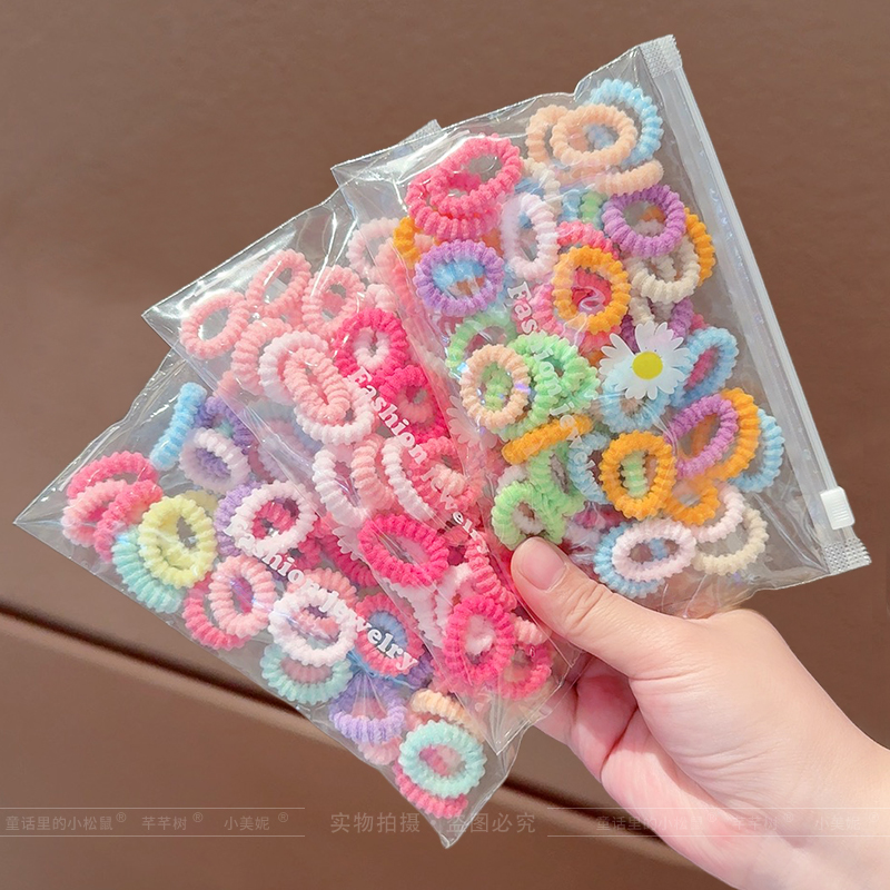 婴幼儿毛巾圈女宝宝扎头发橡皮筋