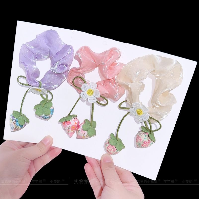 女童高弹力不伤发大肠发圈头绳女