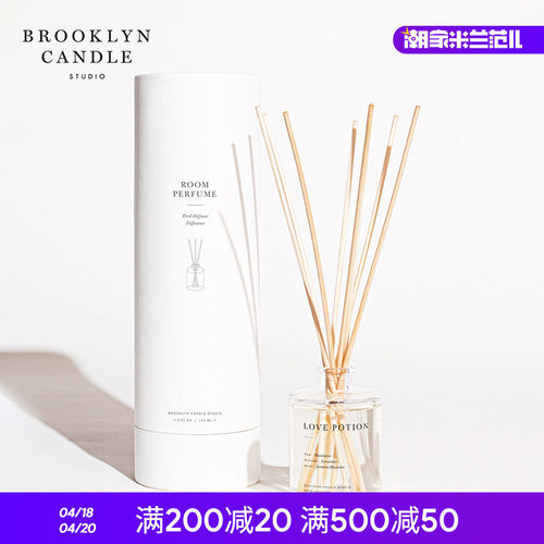 美国Brooklyn无火藤条香薰精油扩香室内香氛礼盒散香器情人节礼物