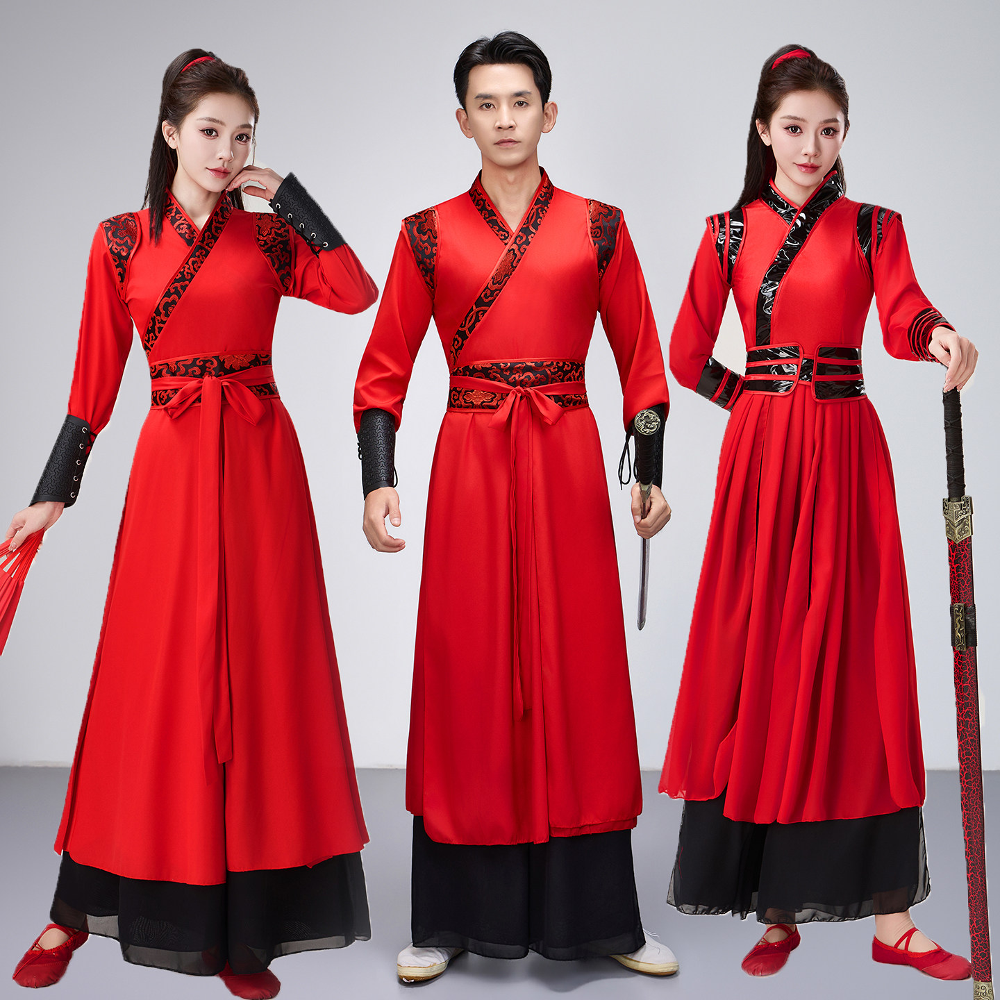 雪龙吟舞蹈服古典舞扇子舞打鼓服象王行学生运动会年会花木兰服装