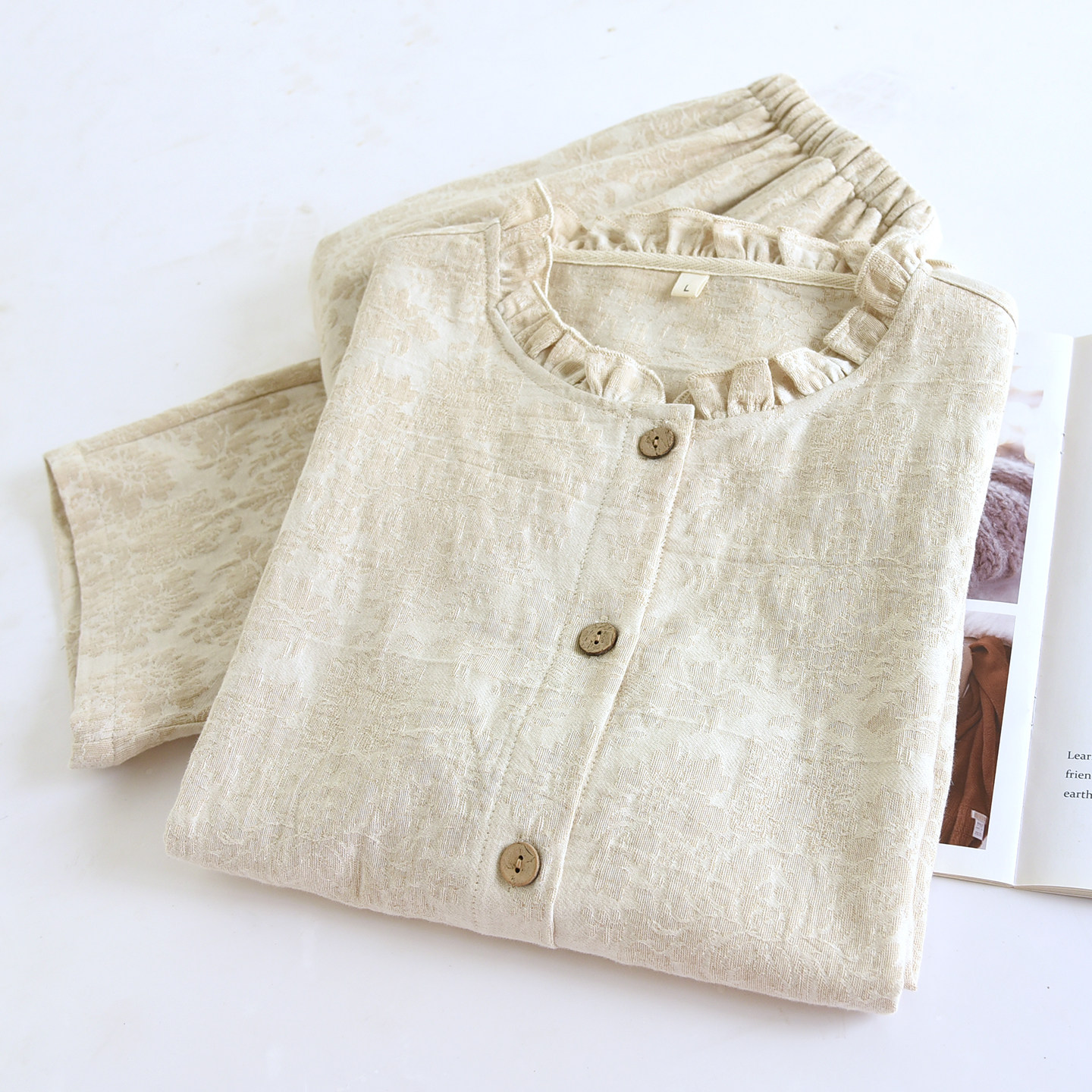 棉麻睡衣女春秋款宽松休闲高档居家宿舍起居服秋季新款家居服套装