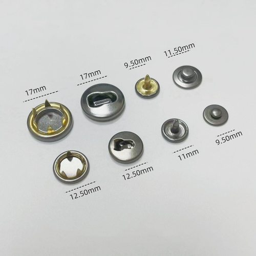 加厚铜材质50丝滑动扣面17mm六爪四合扣滑动按扣服装箱包钮扣
