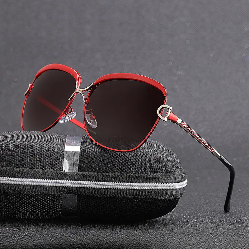 爆款复古偏光太阳镜时尚欧美方框高级感8702眼镜潮墨镜女