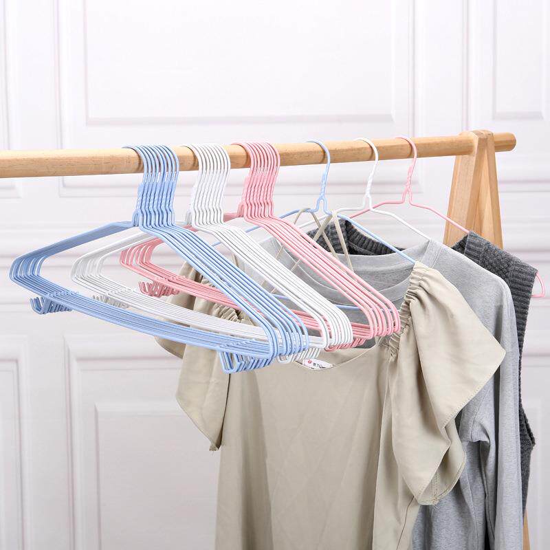 10个装家无痕全包防衣滑衣服加粗架铁艺架多用YH-2049用途带挂钩