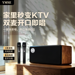 雅米声立方K歌房款音质家庭KTV电视唱歌音响户外充电蓝牙音箱套装