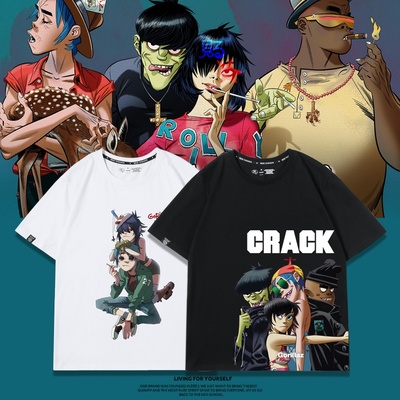 西图小柏街头霸王Gorillaz短袖