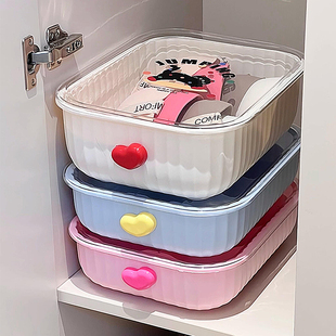 高颜值内衣收纳盒宿舍家用贴身衣物内裤袜子整理盒衣柜分格整理盒