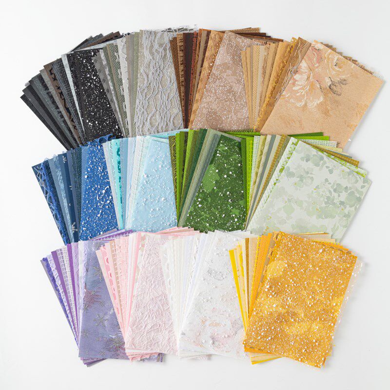 包邮网纱特种纸混合背p景纸手帐素材纸幼儿园环创装饰痛包摆拍素