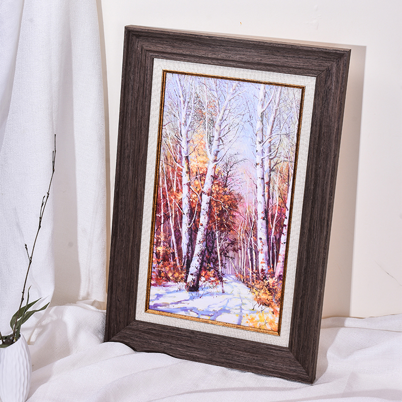 实木简约油画框外框装裱定制s尺寸40*50*60画框相框裱框像框架挂