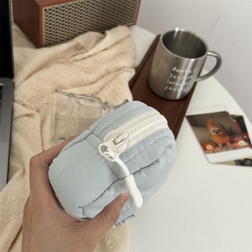 加厚小号收纳!特别尼龙格奶蓝数据F插头线微单小样姨妈巾收纳包