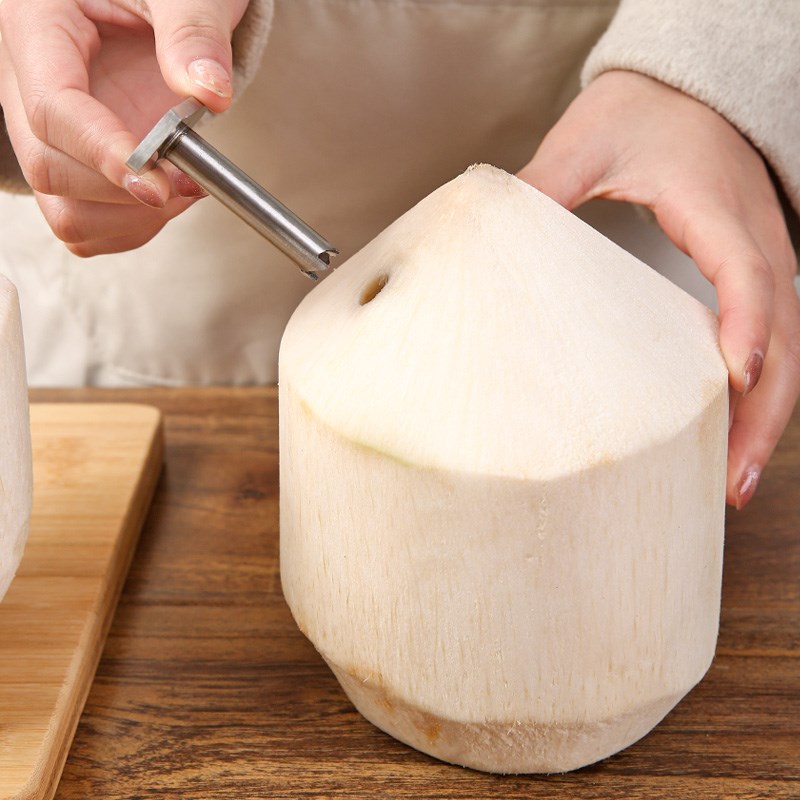 开椰神器a不锈钢可重复使用椰青全自动敲洞新鲜椰子插吸管专用工