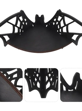 bat shed corner shees wooden蝙蝠镂空装饰墙角置物架