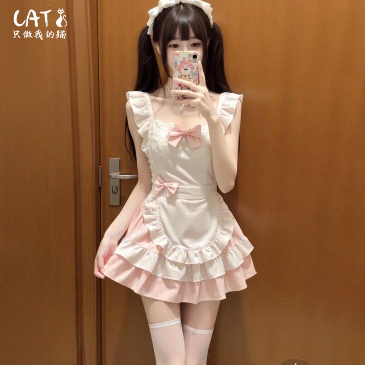 一拉就脱的睡衣趣味cosplay二次元女仆连衣裙性感纯欲高级战斗服