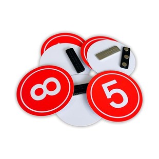 定制磁性号码牌磁铁编号数字胸牌考F级比赛机器设备名称标识牌磁