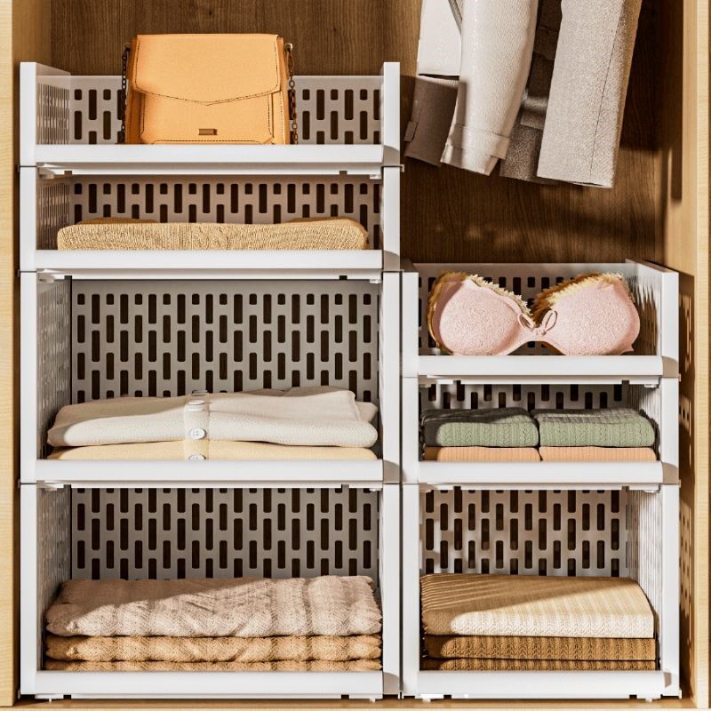 凡高衣柜收纳神j器分层隔板抽屉式收纳筐宿舍整理架子收纳箱筐子