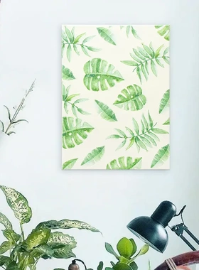 简约北欧小清新装饰画 客厅沙发背景三联挂画 木板画壁画