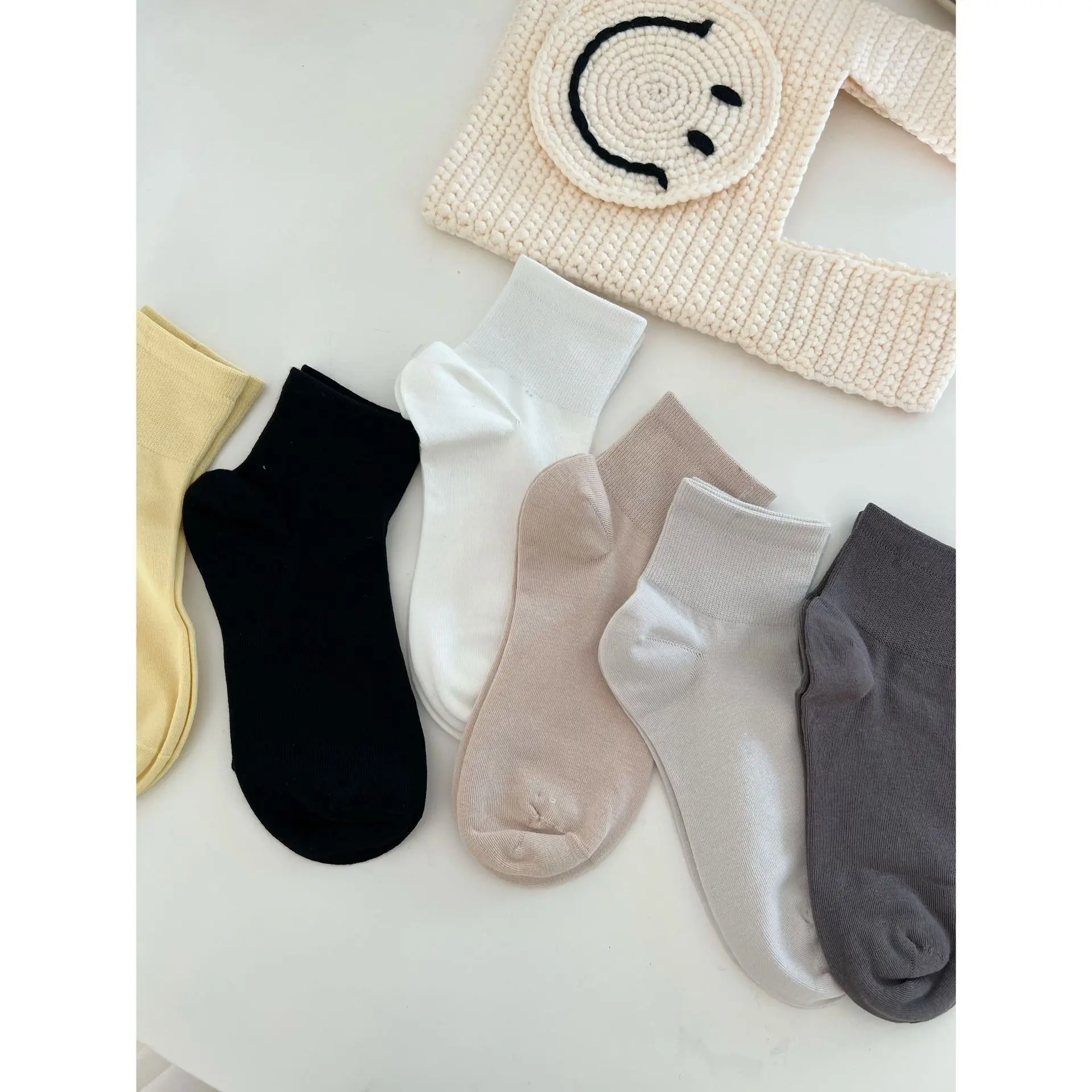 nayean春夏骨船袜女包裹性很好纯色百搭jizhi抗qi球小短筒女袜
