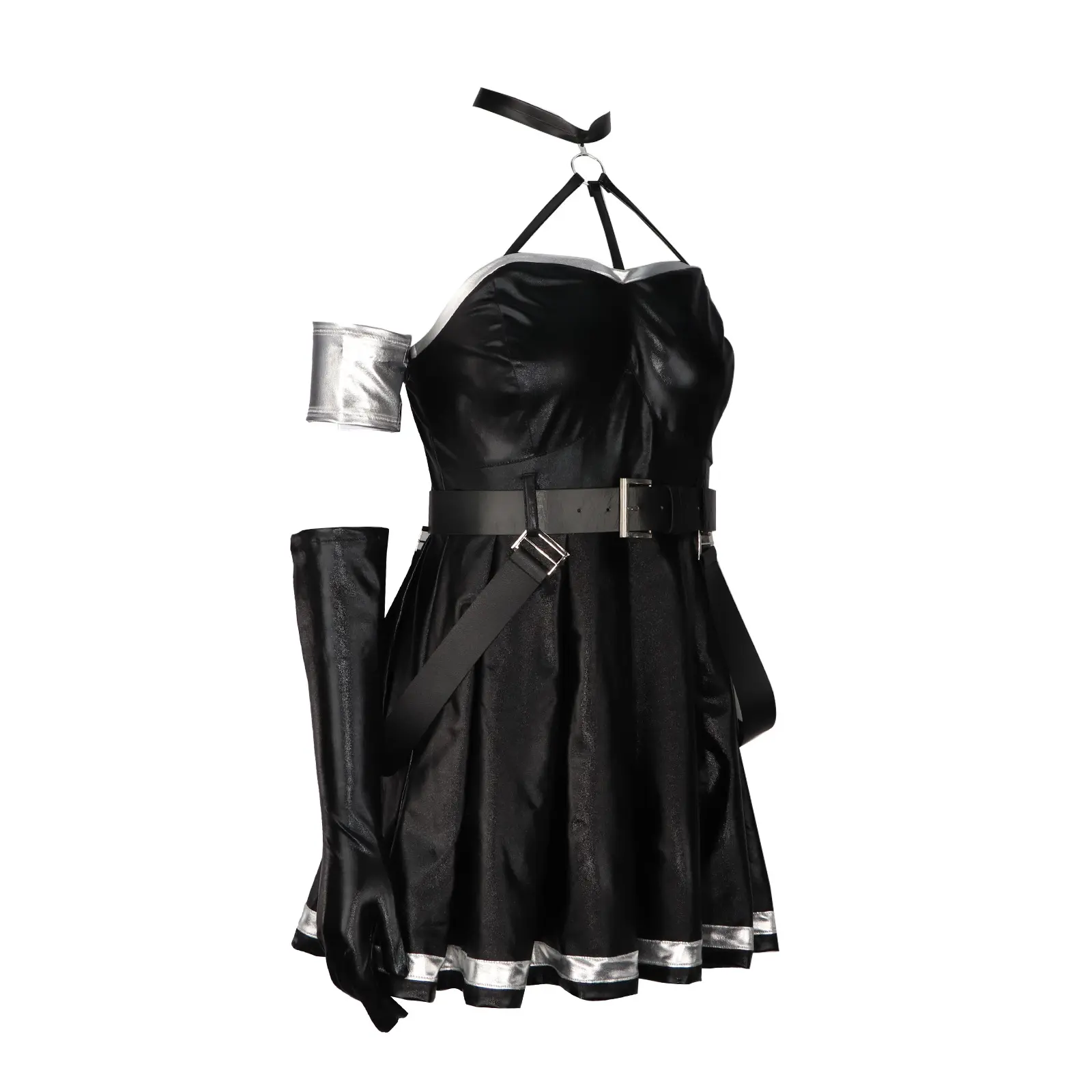 葬送的芙莉莲os服尤同款动漫演出黑色吊带连衣裙女